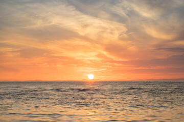 Obraz premium 淡路島 夕焼け Awaji Island sunset