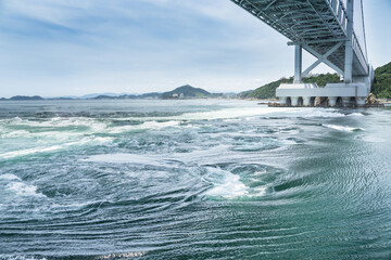大鳴門橋　Onaruto Bridge　渦潮　Whirlpools