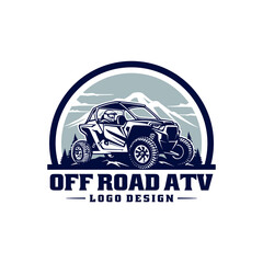off road adventure atv utv buggy isolated logo vector © winana