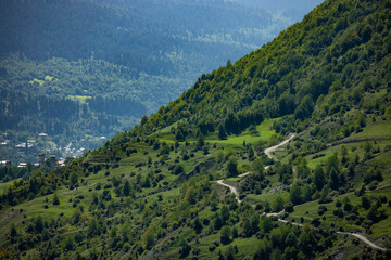 Fototapeta premium Mountain, alps, view, snow