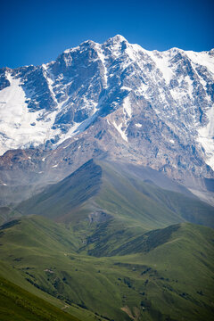 Mountain, alps, view, snow