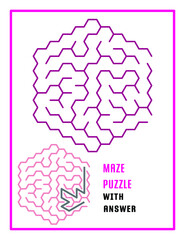 Printable Mazes Worksheets for Kids