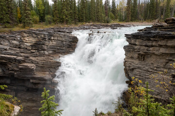 Athabasca Falls Waterfall Jasper
