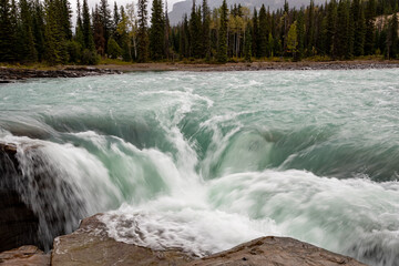 Athabasca Falls Waterfall Jasper