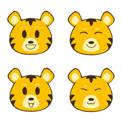 虎のお顔セット