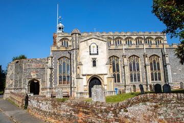 Fototapeta premium Church of St. Mary the Virgin in East Bergholt, Suffolk