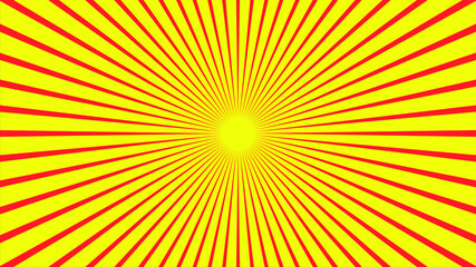 Abstract Background Pop Art Comic Scattered light rays Zoom with halftone square. 