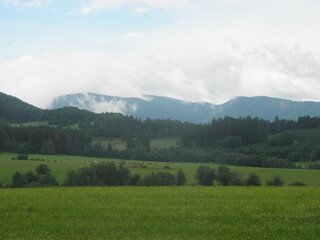 landscape with clouds