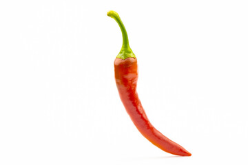 Fresh hot peppers isolated on a white background.