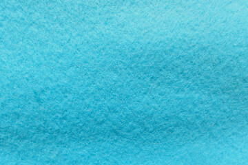 Close up blue synthetic fabric or towel background