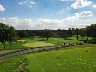 golf course in the morning