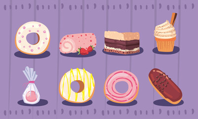 desserts symbol collection