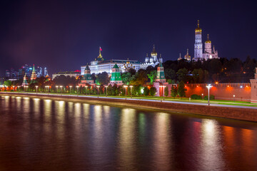 Obraz premium City at night. Moscow.