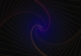 Abstract fractal burst background, Illustration Background, Dark and blue background, black background