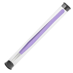 Tweezers for eyelash extension in case isolated on white