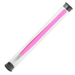 Tweezers for eyelash extension in case isolated on white