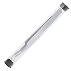 Tweezers for eyelash extension in case isolated on white