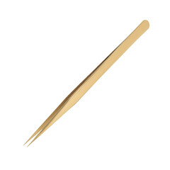 Tweezers for eyelash extension isolated on white
