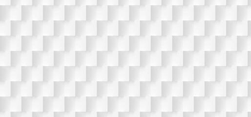 Rotated checkerboard white cube boxes block background wallpaper banner
