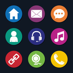 multimedia icon set