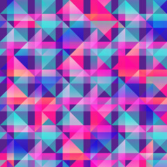 Fototapeta premium Vibrant triangle seamless pattern.