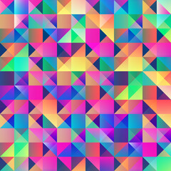 Fototapeta premium Bright triangle seamless pattern.