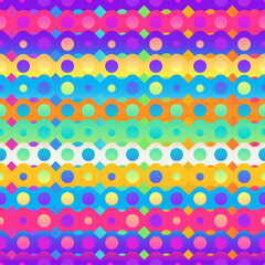 Funny geometric seamless pattern.