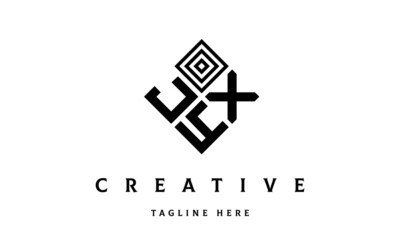 Obraz premium JXY square three latter logo vector