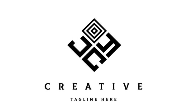 JYC square three latter logo vector
