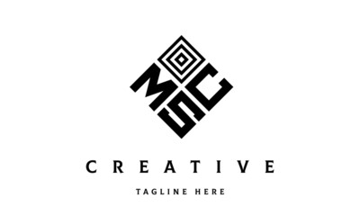 MCS square three latter logo vector