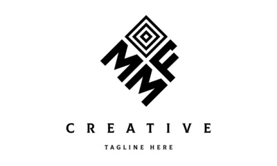 MFM square three latter logo vector