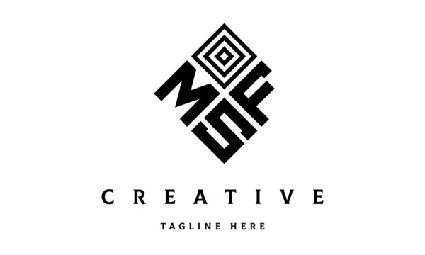 MFS square three latter logo vector