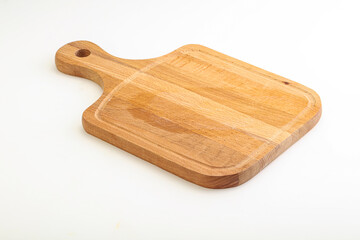 Wooden board for kitchen isolated