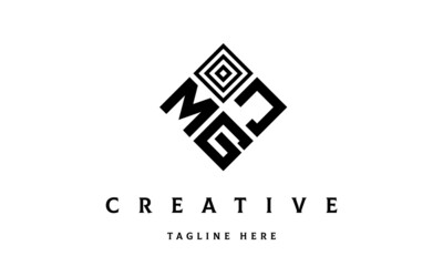MJG square three latter logo vector
