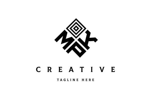 MKP square three latter logo vector