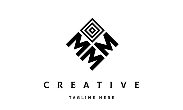 MMM square three latter logo vector