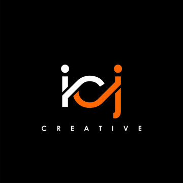 ICJ Letter Initial Logo Design Template Vector Illustration