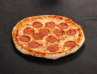 Italian traditional Pizza with pepperoni