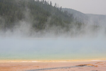 Steaming water from Geyser pool
Yellowstone National Park