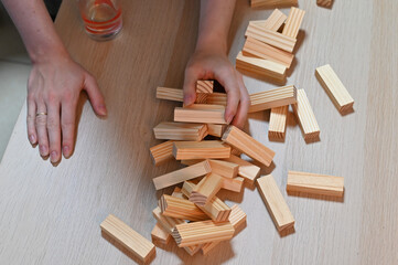 Jumbling tower with clipping path