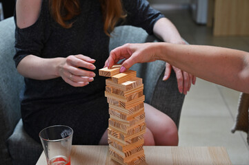 Jumbling tower with clipping path