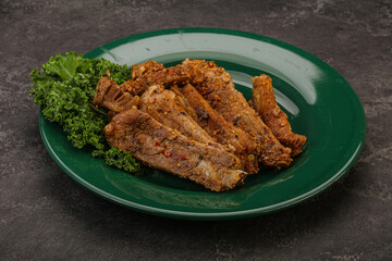 Stewed pork ribs with spices