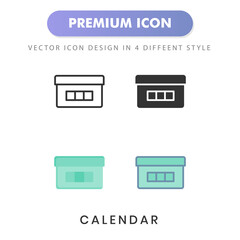 calendar icon for your website design, logo, app, UI. Vector graphics illustration and editable stroke.