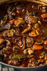 Homemade French Beef Bourguignon Stew