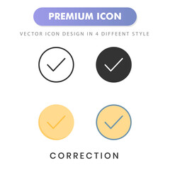 correction icon for your website design, logo, app, UI. Vector graphics illustration and editable stroke.
