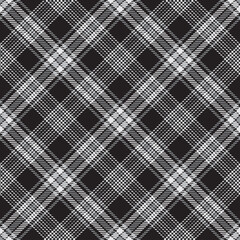 Black and white plaid pattern.