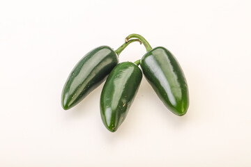 Green raw jalapeno peper heap