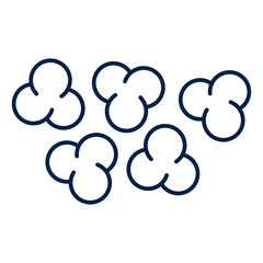 Popcorn icon logo company. isolated on white background.