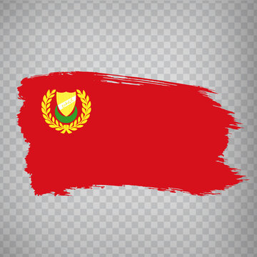 Flag Kedah brush strokes. Flag  Kedah on transparent background for your web site design, app, UI. Malaysia. EPS10.