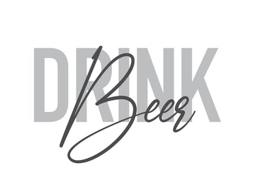 Modern, simple, minimal typographic design of a saying 